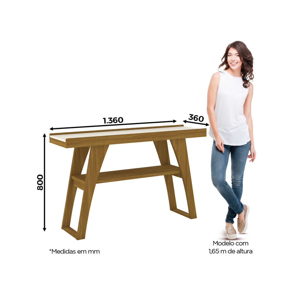Miniatura Aparador Joyce Henn Nature com Off White