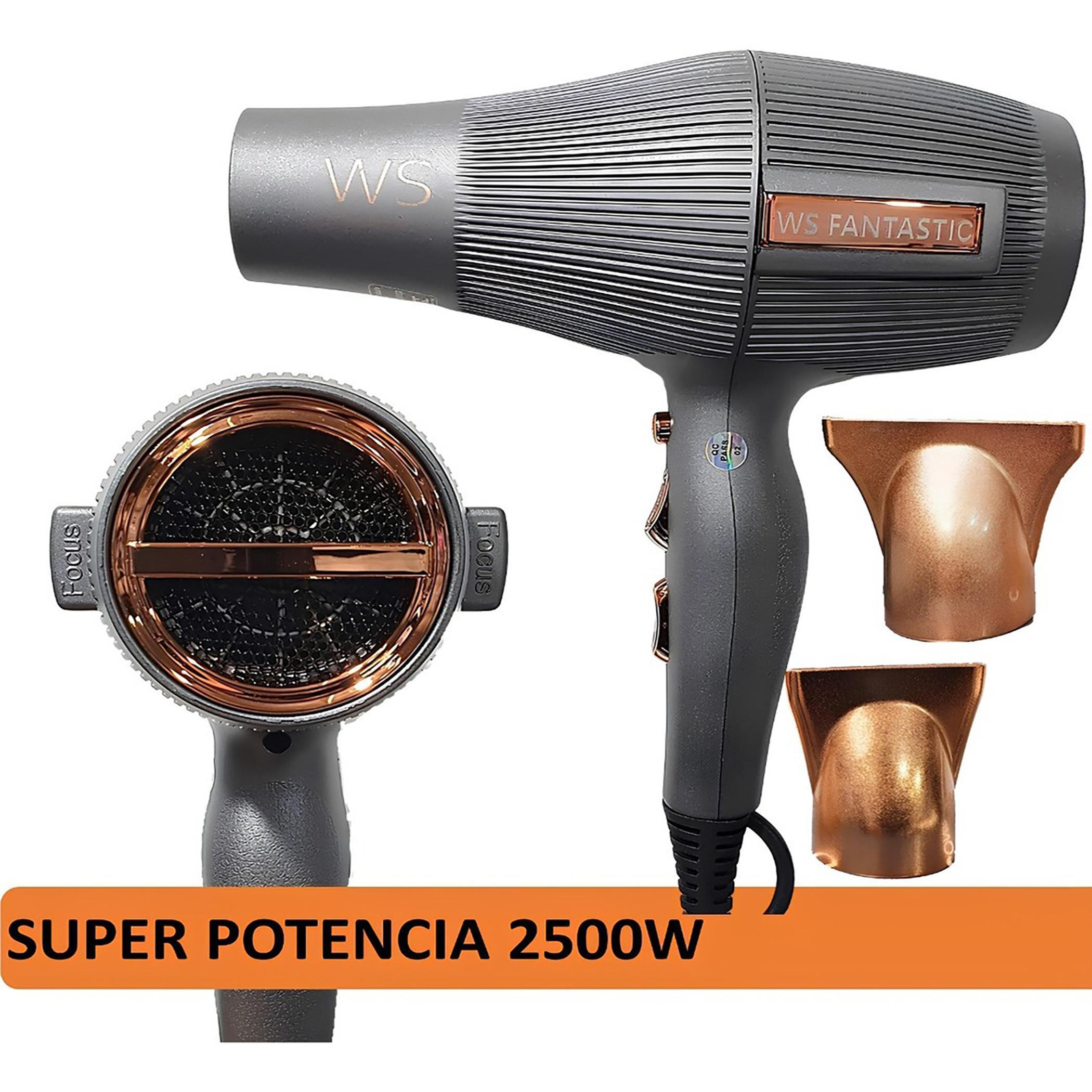Miniatura Secador De Cabelo Lizzo Ws Diamante Vulcano Grafite 2500W