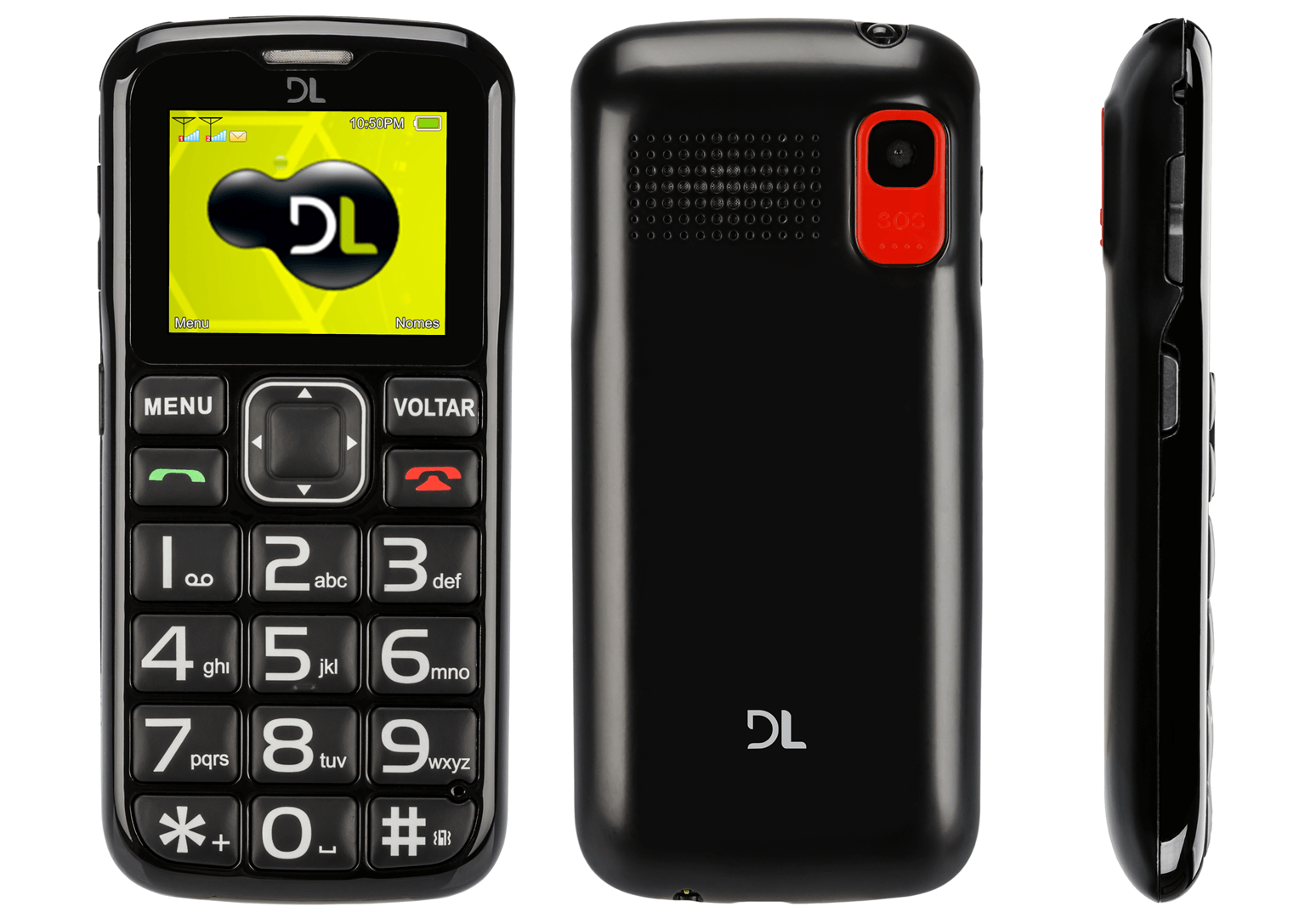 Miniatura Celular DL Yc-110 Dual Chip Preto