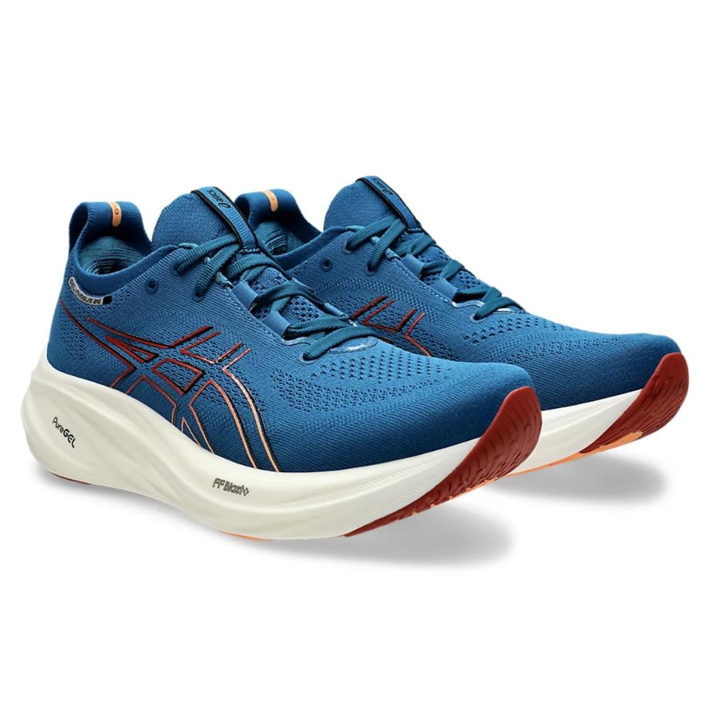 Miniatura Tênis Asics Gel-Nimbus 26 Masculino AZUL/LARANJA - 39