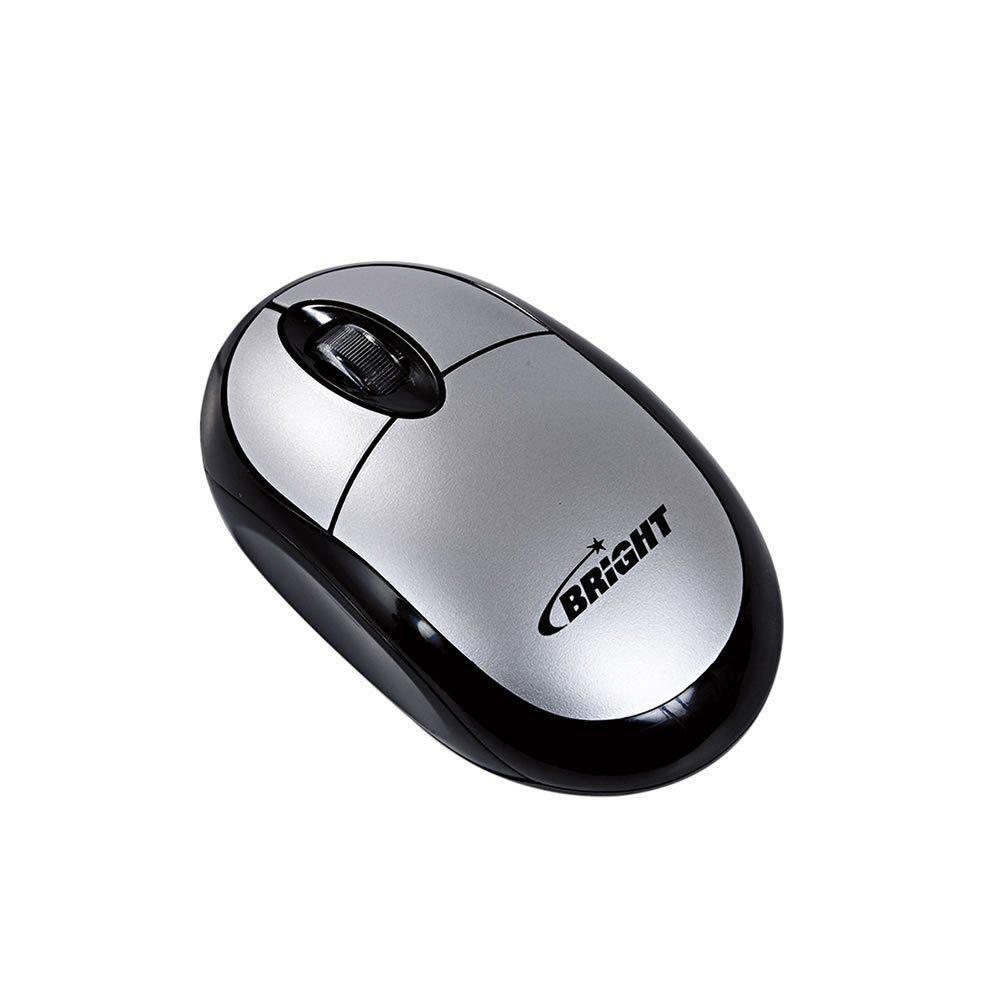 Miniatura Mouse Óptico Usb 800 Dpi Prata Espanha 0107 Bright 01Un