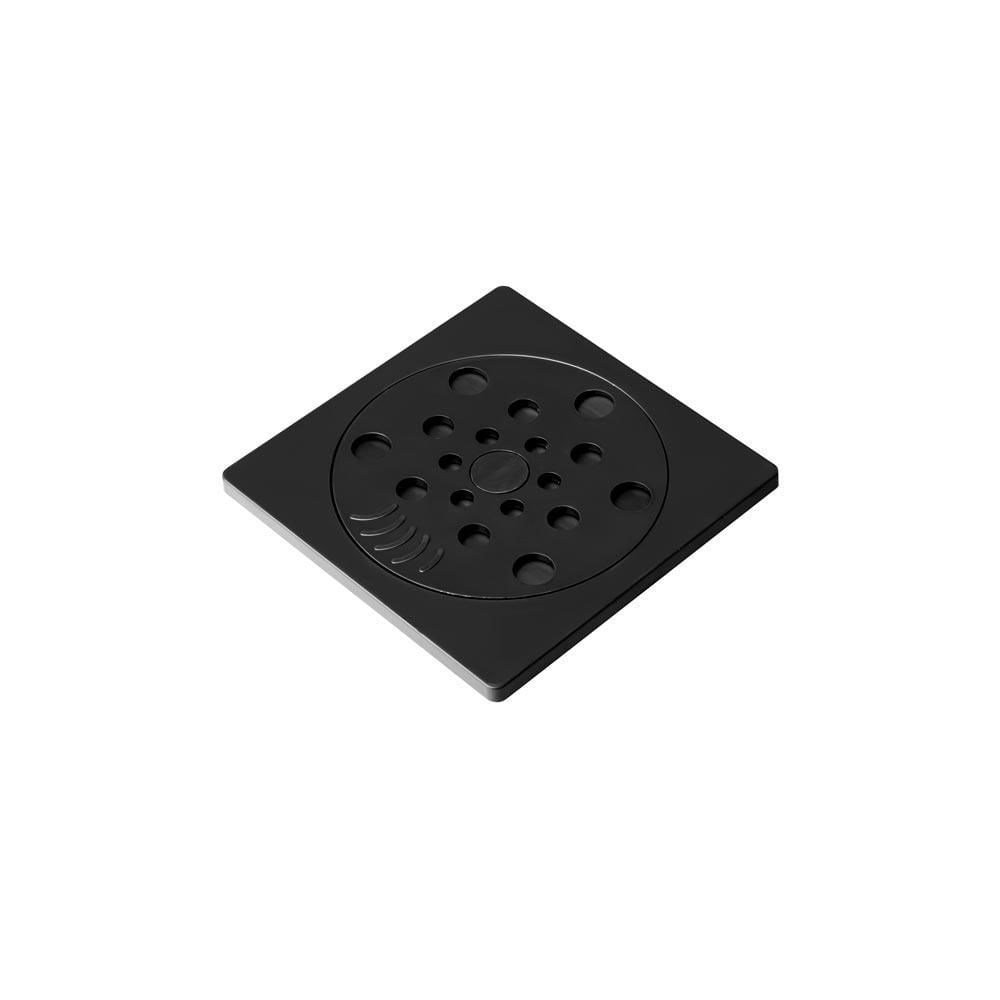 Miniatura Kit Ralo De Banheiro Com Fecho E Porta Grelha 10x10cm Preto