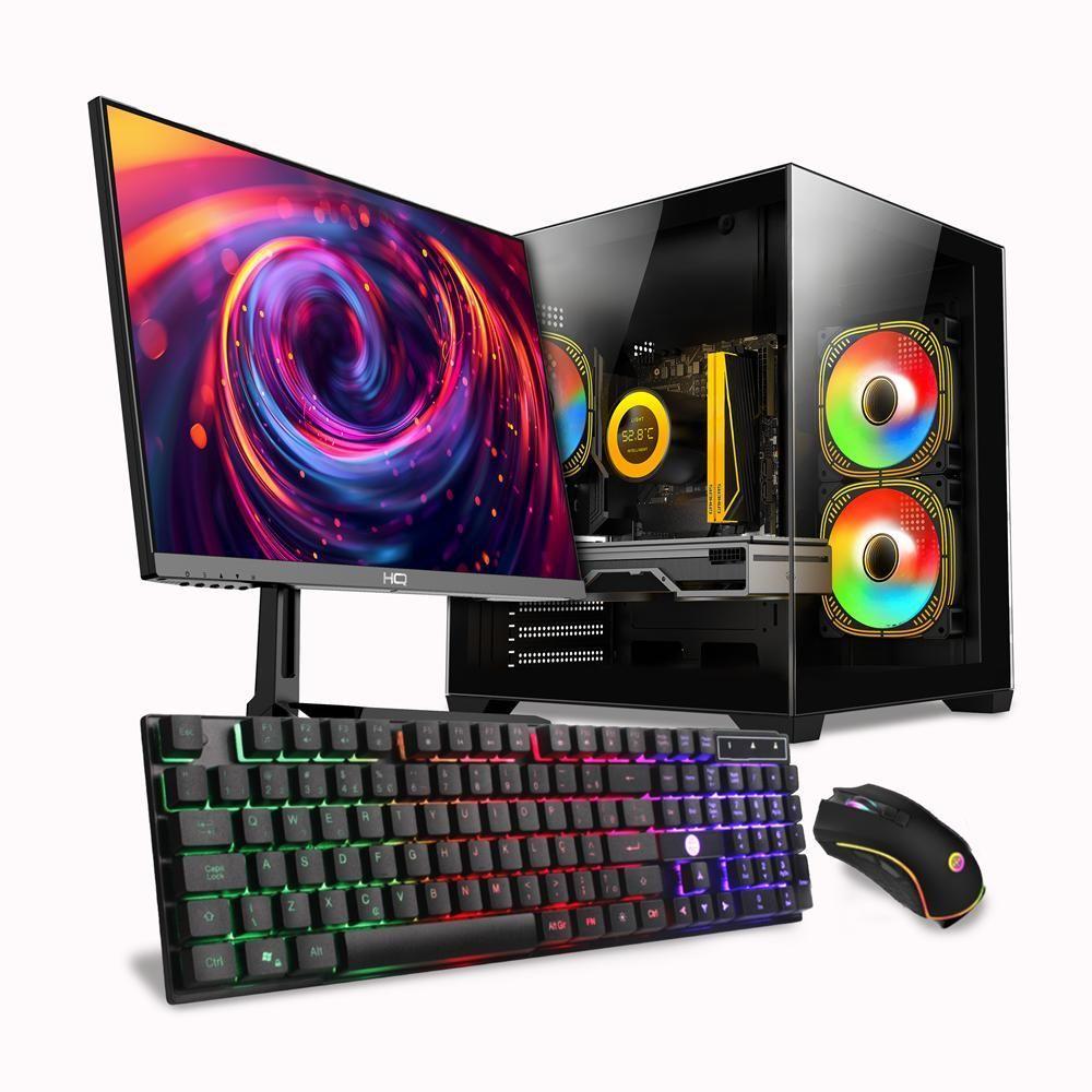 Miniatura Pc Gamer Completo Skill Ryzen 7 5700g 16GB Radeon Vega 8 SSD 1TB M.2 + Monitor 27" IPS 100hz SK27004