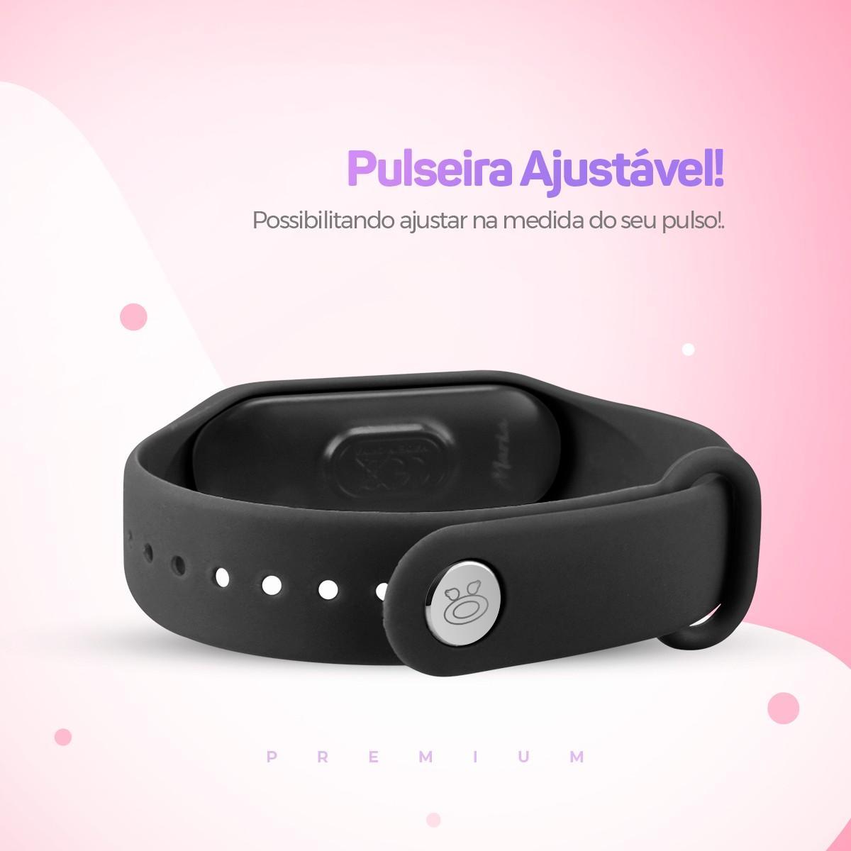 Miniatura Relógio Feminino Digital Led Silicone Bracelete Orizom Maria