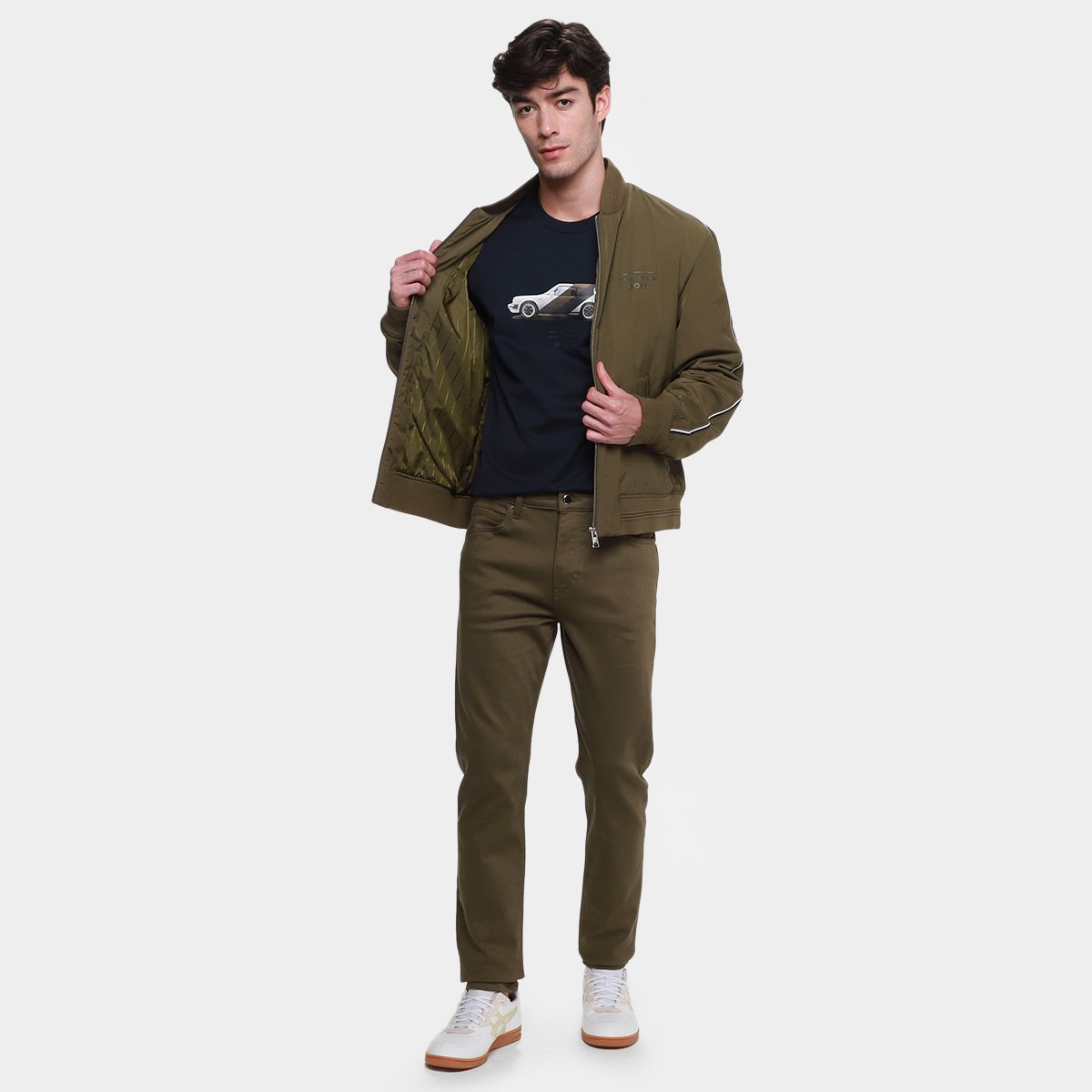 Jaqueta Hugo Boss X Porsche Coltar Os Masculina Verde - 48