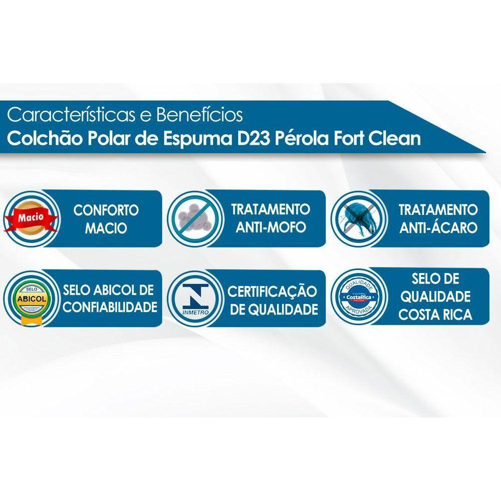 Miniatura Colchão Viúva Espuma D23 Pérola Brown (128x188x14) Polar