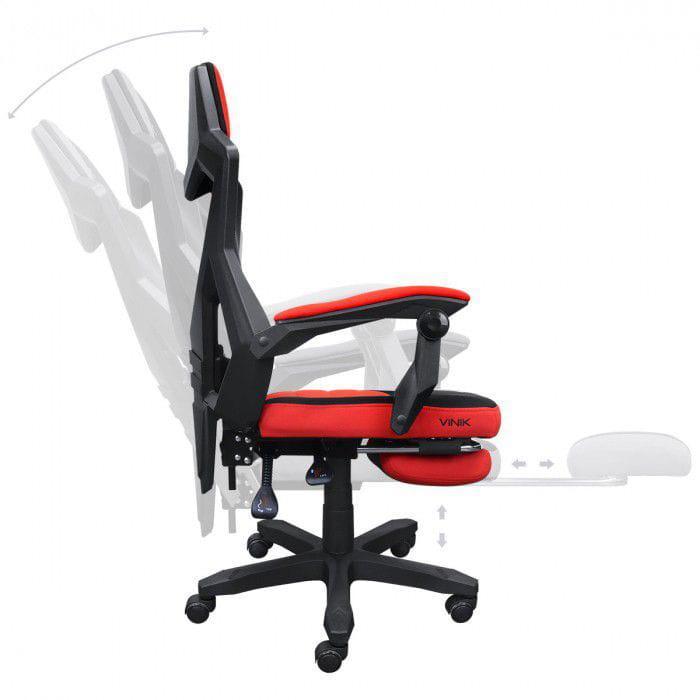 Miniatura Cadeira Gamer Vinik Rocket Preta Com Vermelho - Cgr10Pvm