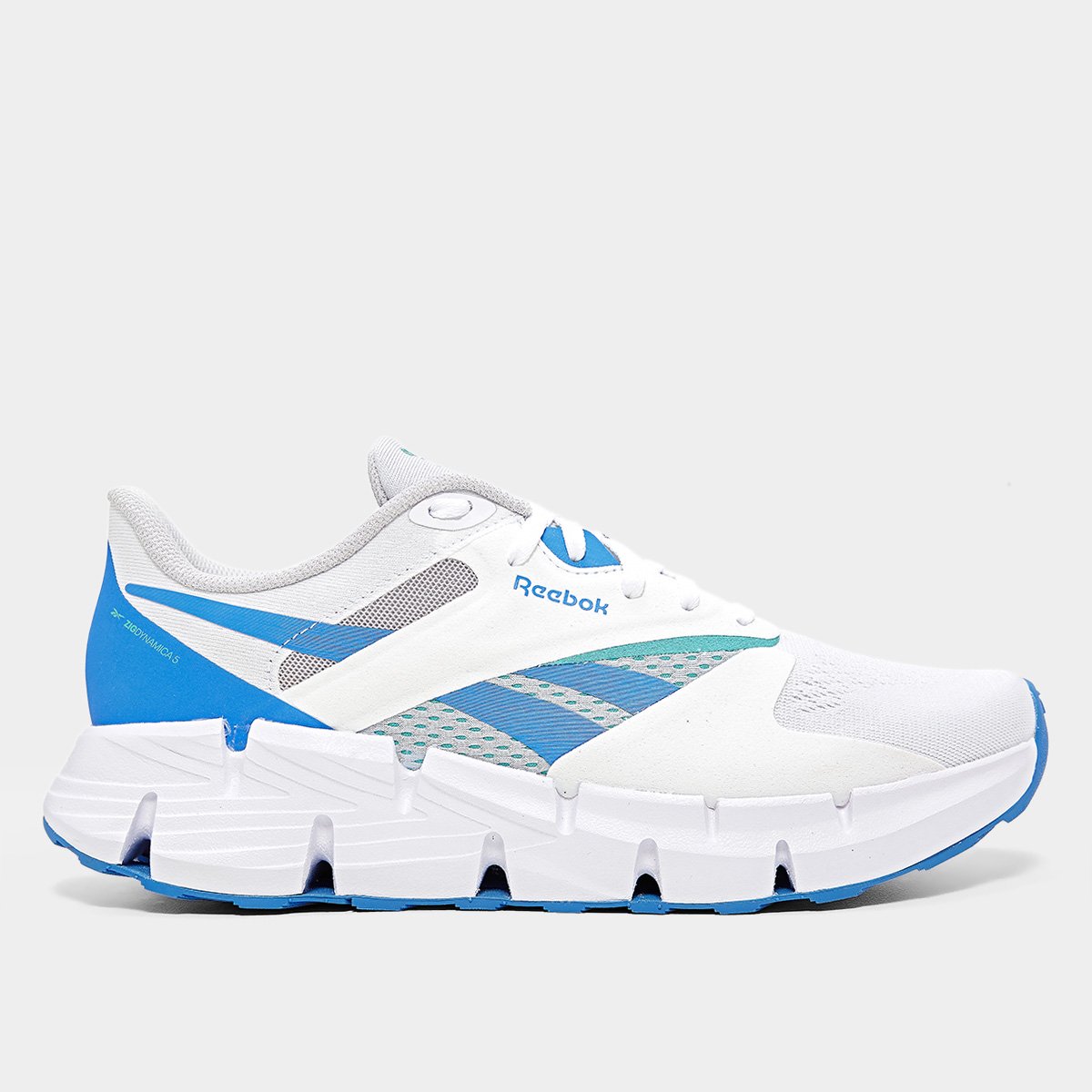 Miniatura Tênis Reebok Zig Dynamica 5 Masculino Branco+Azul - 40