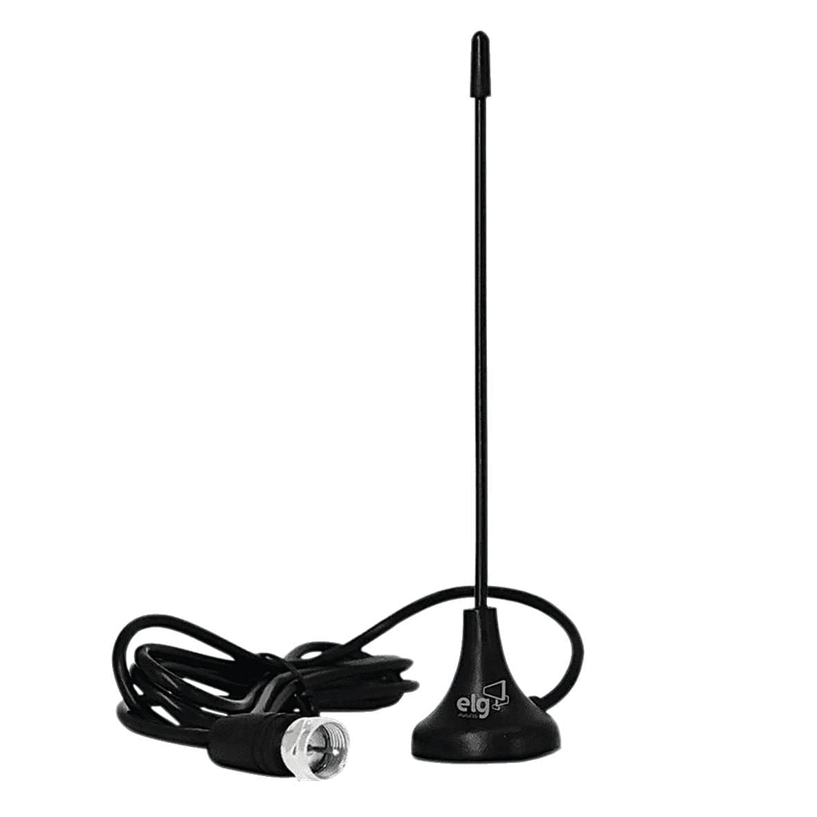 Miniatura Antena Digital Interna Elg HDTV1300 com Cabo 2.5m