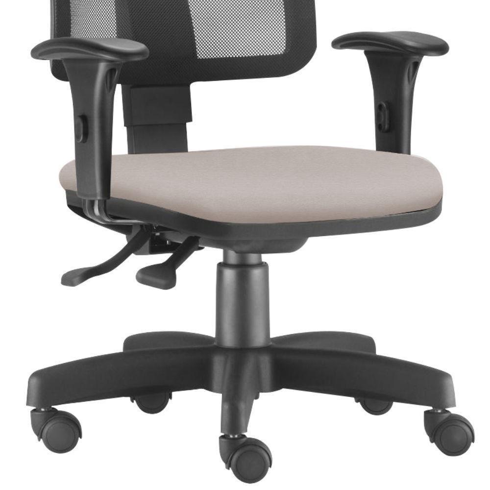 Cadeira Giratória Zip L02 Escritório Bege