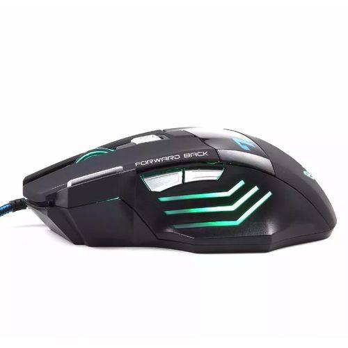 Miniatura Mouse Gamer Profissional BMax X7 Gaming Preto 7D / 2400DP