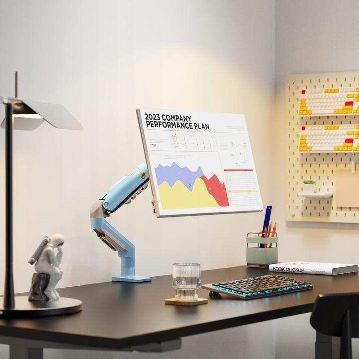 Miniatura Suporte North Bayou F80-Xm Monitor De 17 A 30 Azul Claro