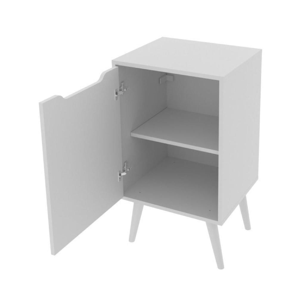Gabinete para Banheiro com Espelheira 45cm Branco
