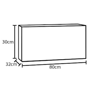 Miniatura Armário de Geladeira Indekes Provence - Chumbo/Off White