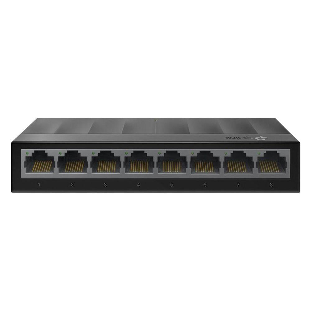 Miniatura Switch Gigabit De Mesa Com 8 Portas 10-100-1000 Ls1008g Smb