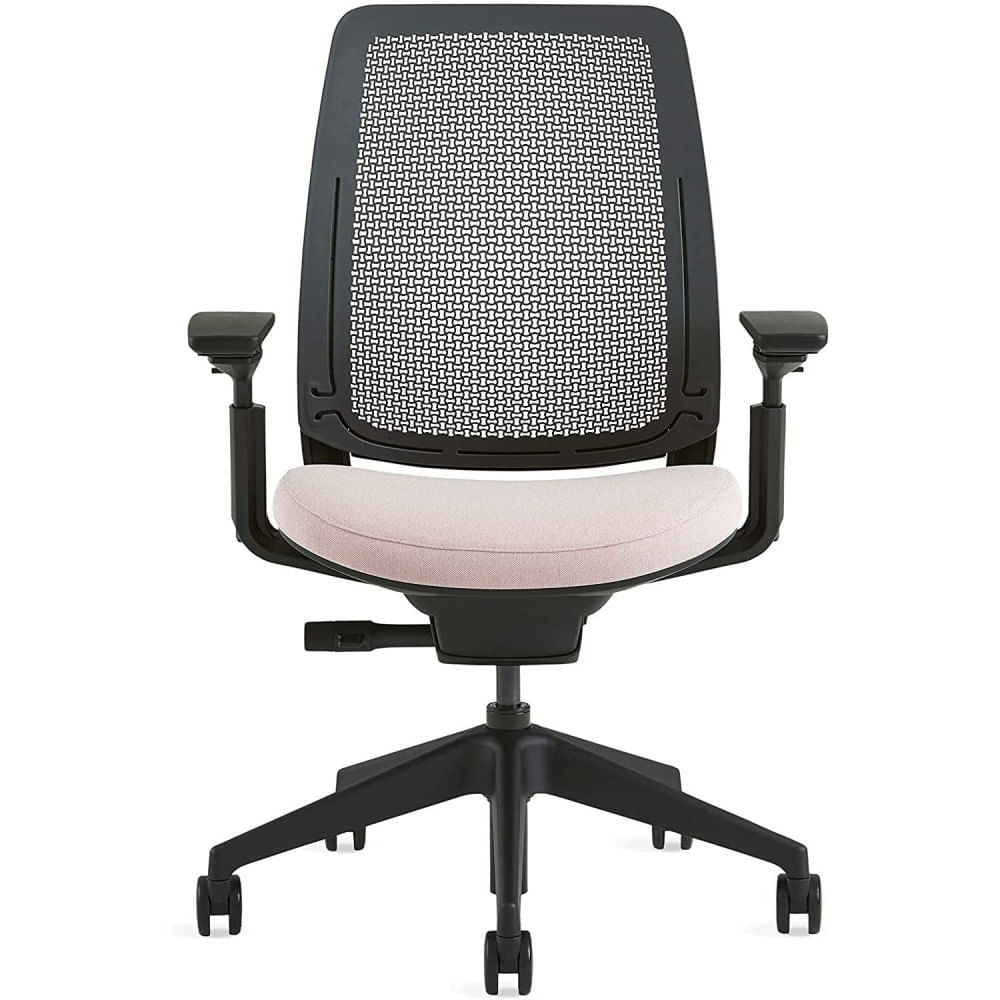 Miniatura Steelcase Cadeira de Escritório Ergonômica Giratória e Aj ustável Rosa