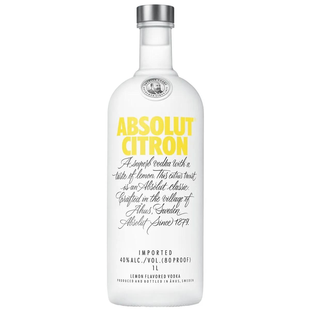 Miniatura Vodka Absolut Citron 1000Ml