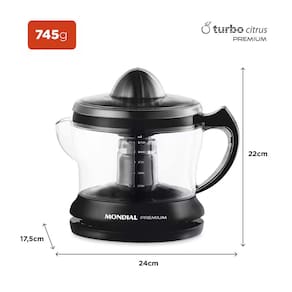 Espremedor de Frutas Mondial Premium E-02 - Preto 110V