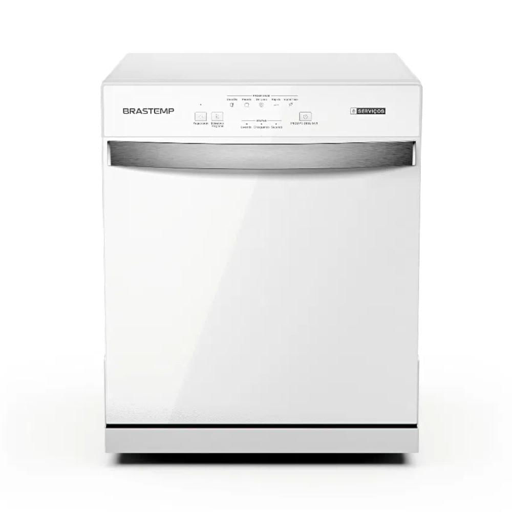 Miniatura Kit Lava-Louças Brastemp 8 Serviços Branca BLF08BB e 2 Finish 127V