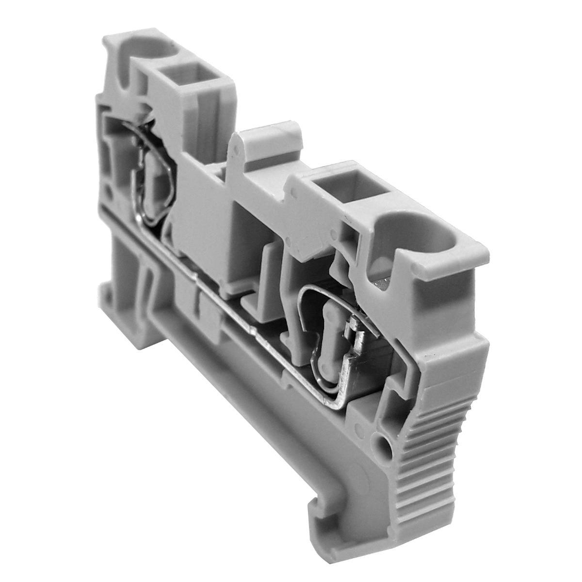 Miniatura Borne Sack Modelo PT4 Cinza - Conector de Fios 57x35x6mm