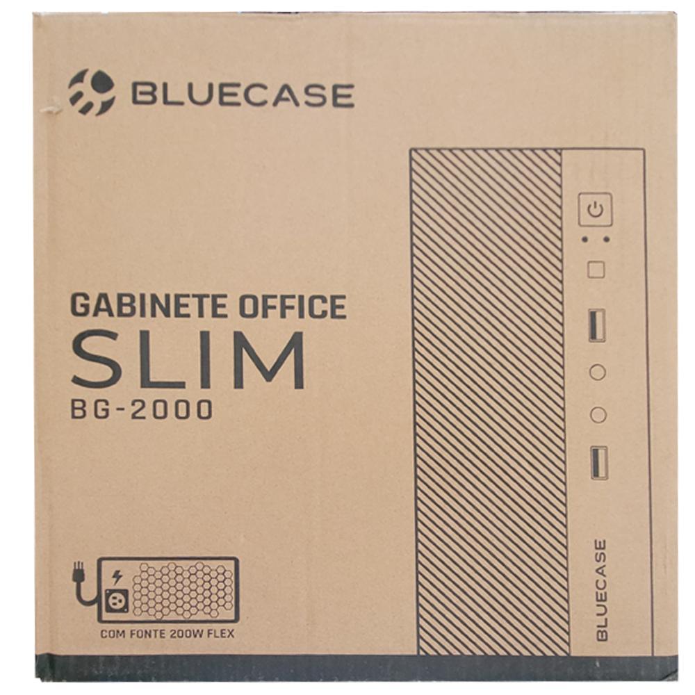 Miniatura Micro Gabinete Atx Slim Fonte 200W Bluecase Usb Mini-Itx
