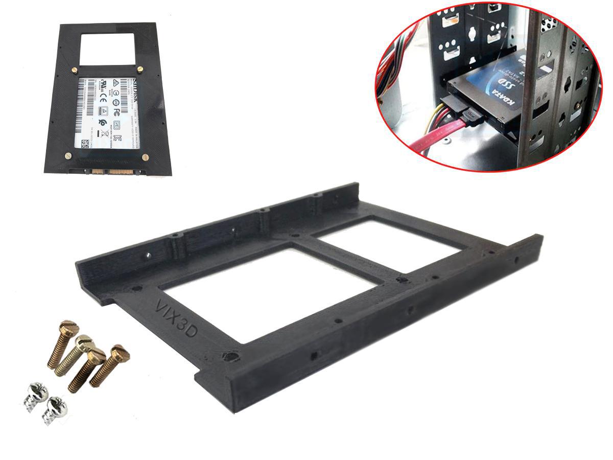 Miniatura Suporte Adaptador Hd Ssd 2,5 P/ 3,5 Servidores Desktop Pc