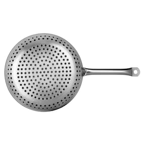 Miniatura Frigideira Grill Multiflon Profissional Antiaderente Quartzo Inox com Cabo - 32 cm