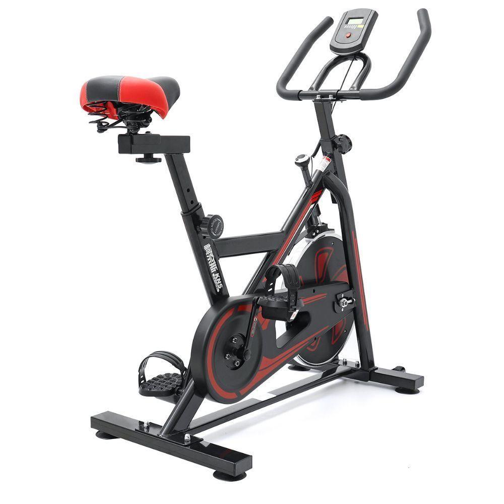 Miniatura Bicicleta Spinning Bike Ergometrica Semi Profissional 120kg Ciclo Computador Digital Lcd Roda