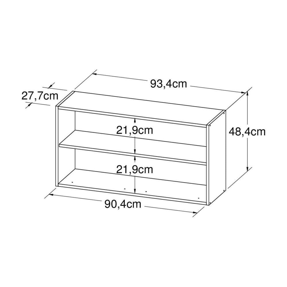 Miniatura Armário Aéreo Escritório 2 Portas Multimóveis CR25246 Montana
