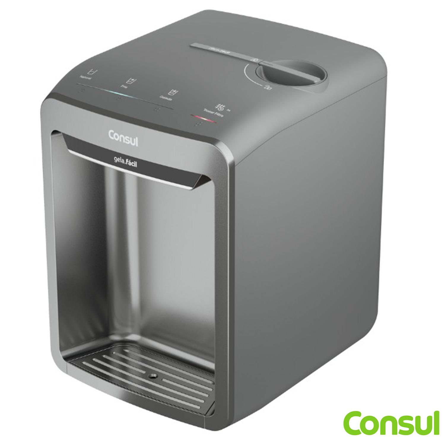 Miniatura Purificador de Água Consul Eletrônico com Refrigeração CPB33AB Bivolt