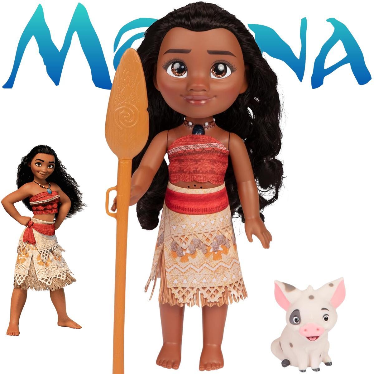 Miniatura Princesa Moana Boneca Articulada Super Interativa Crianças E