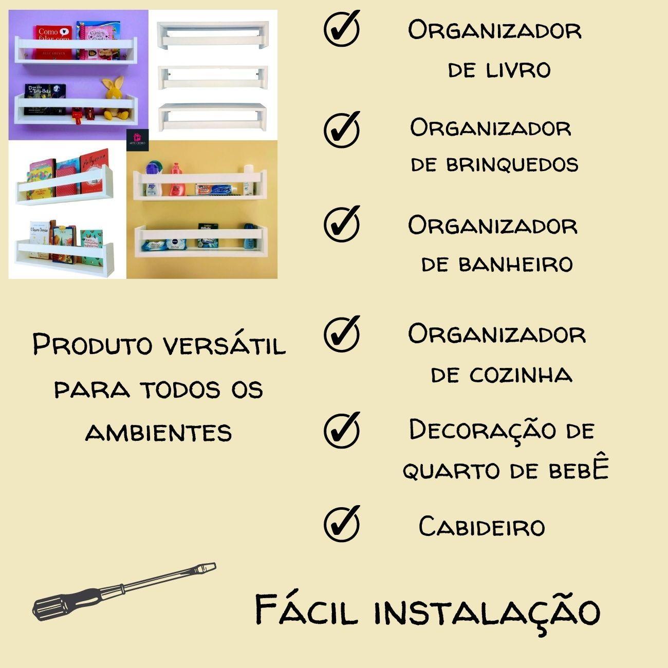 Quit Prateleiras Organizadoras Livros Criança Estante