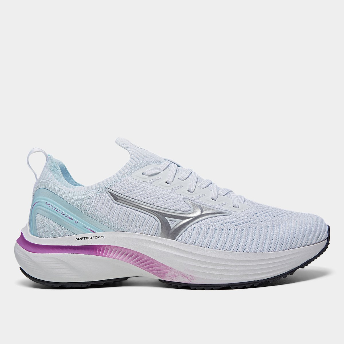 Miniatura Tênis Mizuno Glow 2 Feminino Branco - 34