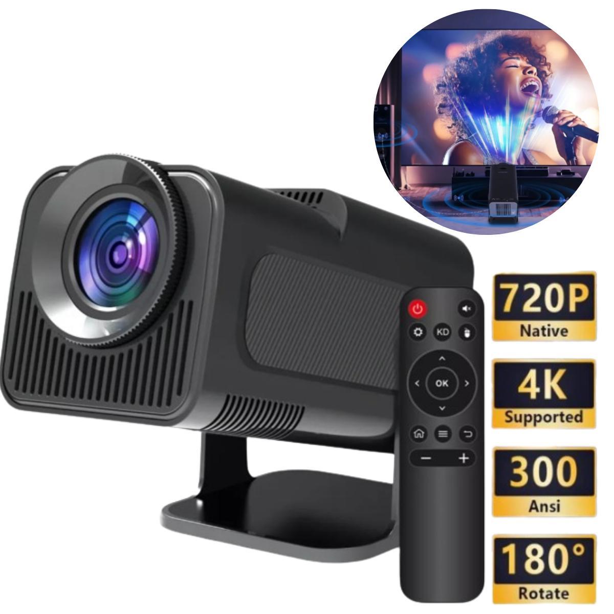 Miniatura Projetor Hy320 Wifi Hd 390 Ansi Android 13.0 Smart Tv - 4K