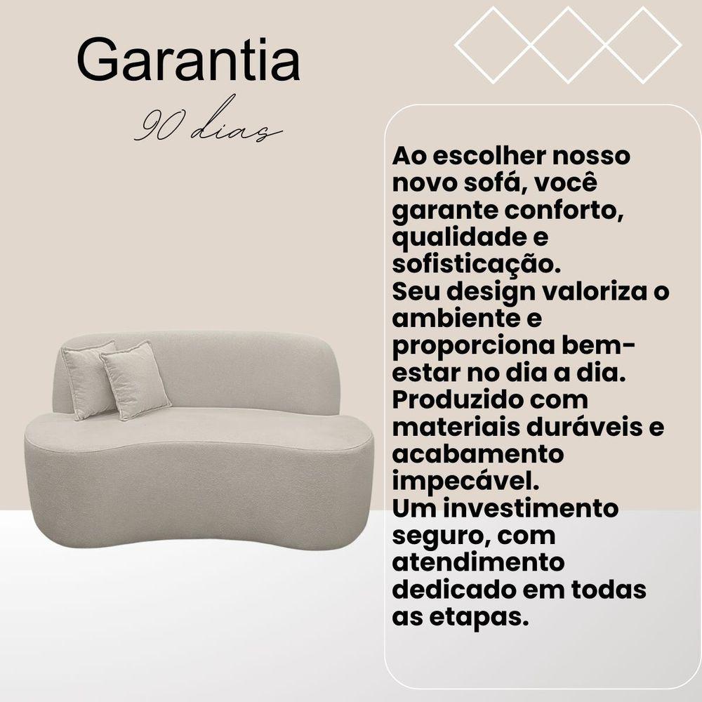 Miniatura Sofá Ondulado Orgânico Pequeno 2 Lugares Sala Bouclé Bouclé Mostarda