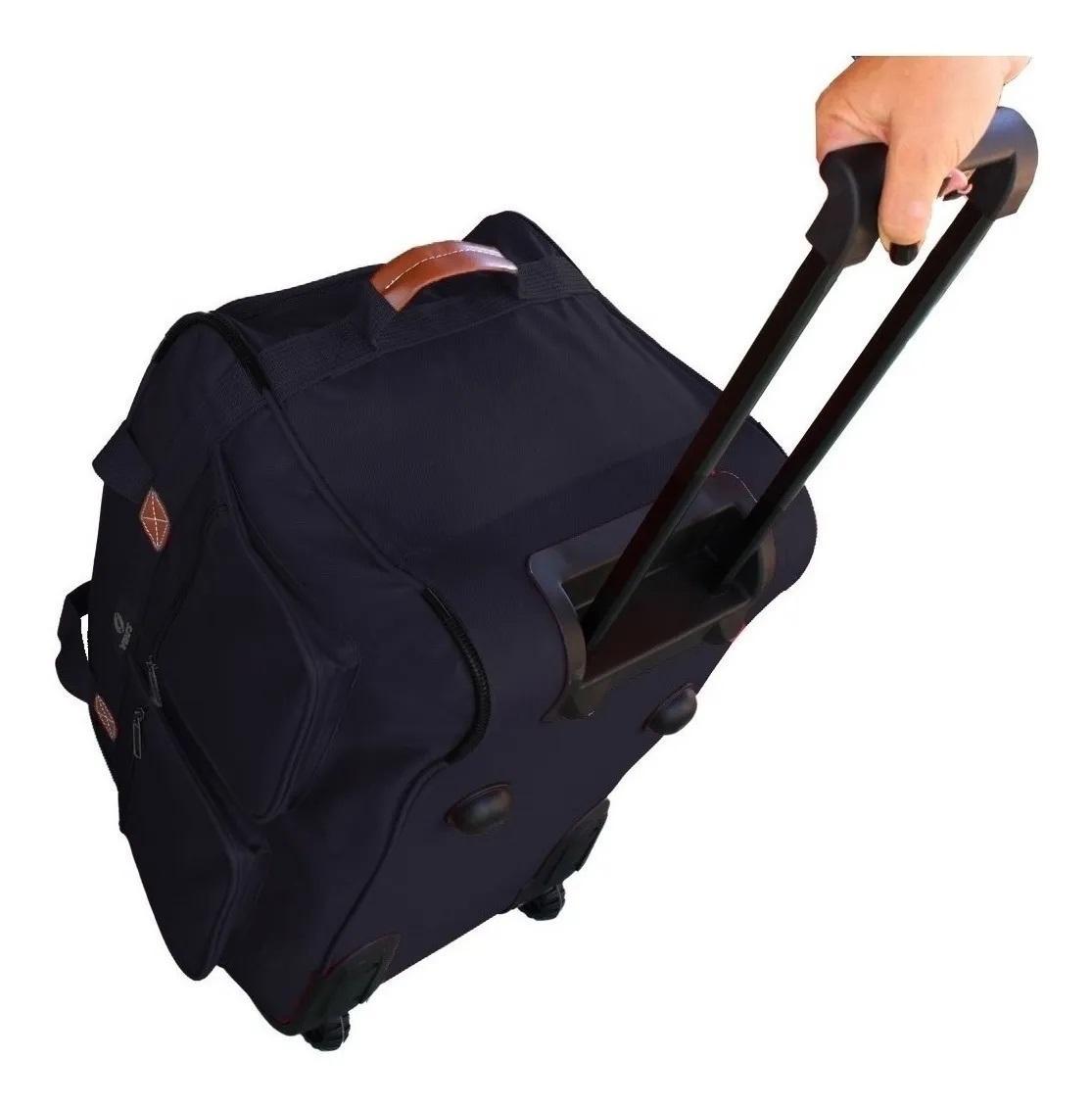 Miniatura Sacola Bolsa Mala De Viagem De Bordo Média Com Rodinhas