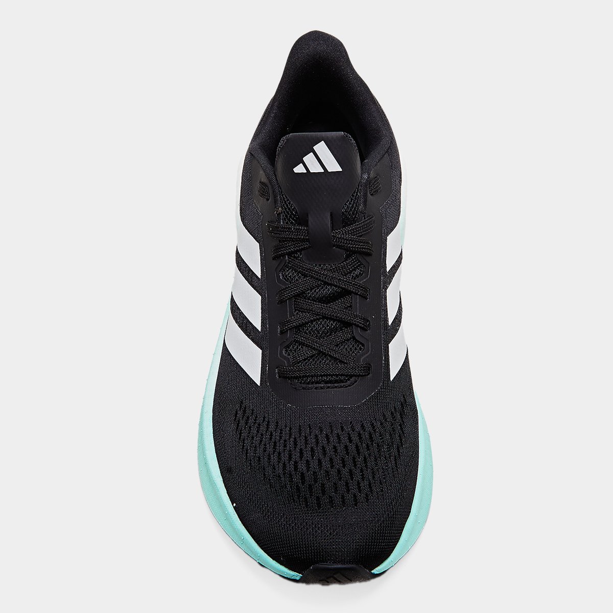 Miniatura Tênis Adidas Boost Run Feminino Preto+Verde Água - 34