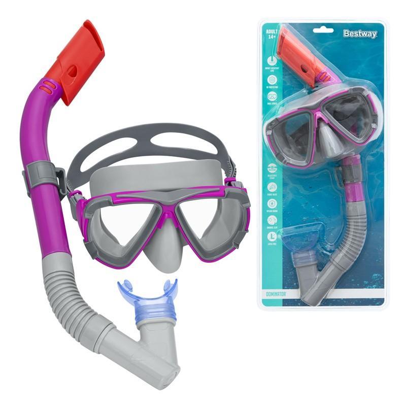 Miniatura Kit Mergulho Snorkel E Mascara Piscina Praia Adulto Bestway