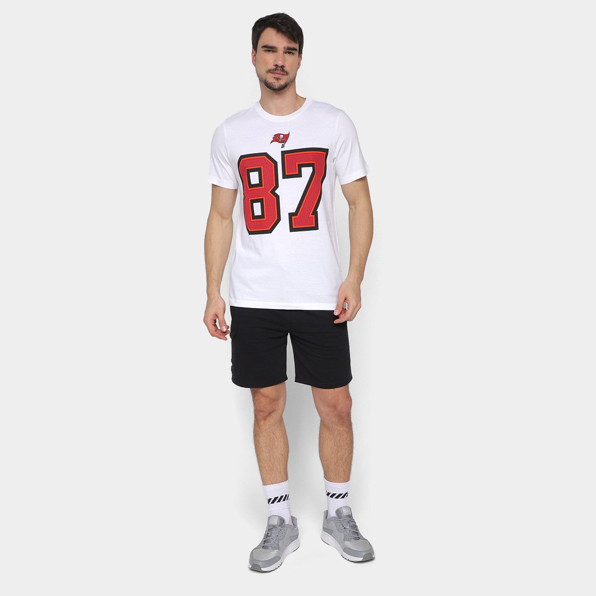 Miniatura Camisa NFL Tampa Bay Buccaneers Rob Gronkowski n° 87 Nike Masculina Branco - G