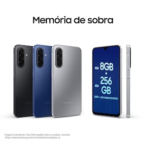 Smartphone Samsung Galaxy A17 5G 256GB 6,7” Super AMOLED Câmera Tripla 50MP IA Gemini Azul