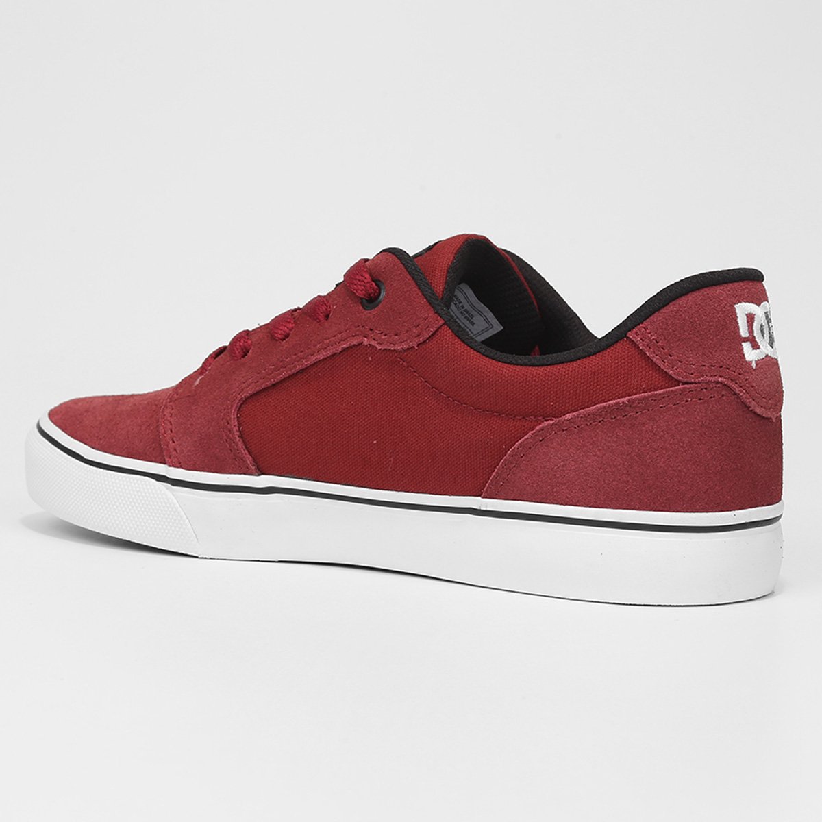 Miniatura Tênis Dc Shoes Anvil La Vinho+Branco - 40