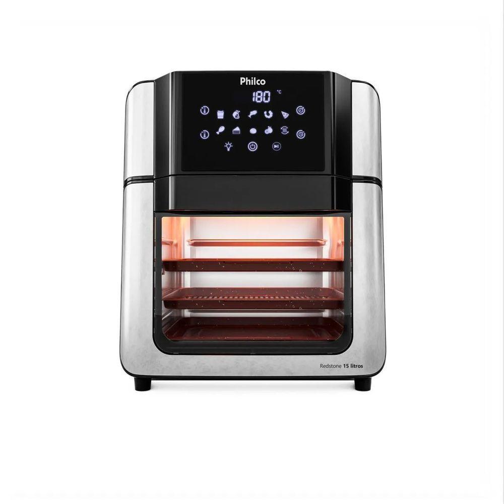 Miniatura Air Fryer Oven Philco 15L Painel Digital PAF15A 110V