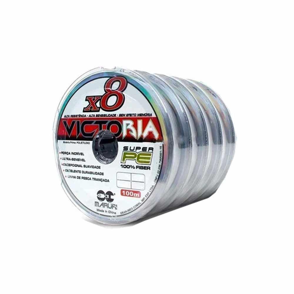 Miniatura Linha de Pesca Multifilamento Cinza 8 Fios 200m 0.27mm 30lb