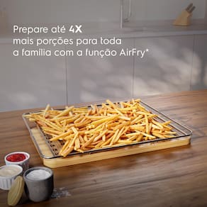 Forno de Embutir Elétrico Electrolux OE8EA 80L Experience Air Fryer, PerfectCook360 e Painel Touch