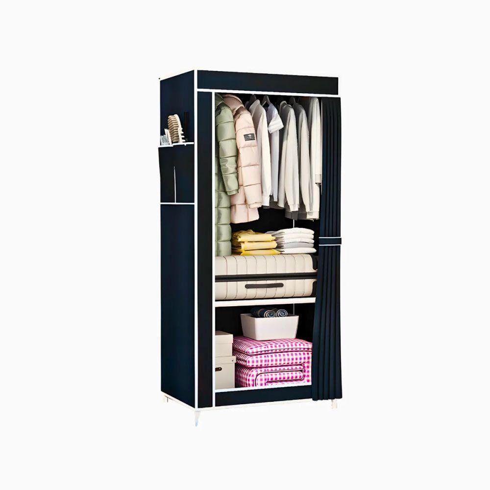 Miniatura Guarda Roupa Closet Dobrável Organizador Com Capa De Tecido