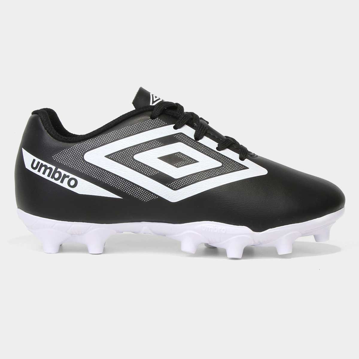 Miniatura Chuteira Campo Juvenil Umbro Beat Preto+Branco - 28