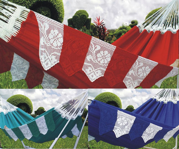 Miniatura Rede de Dormir Massageadora, Magnética, Infravermelho Longo 440 cm - Vermelho - Rede de descanso - Punhos de polipropileno com r.