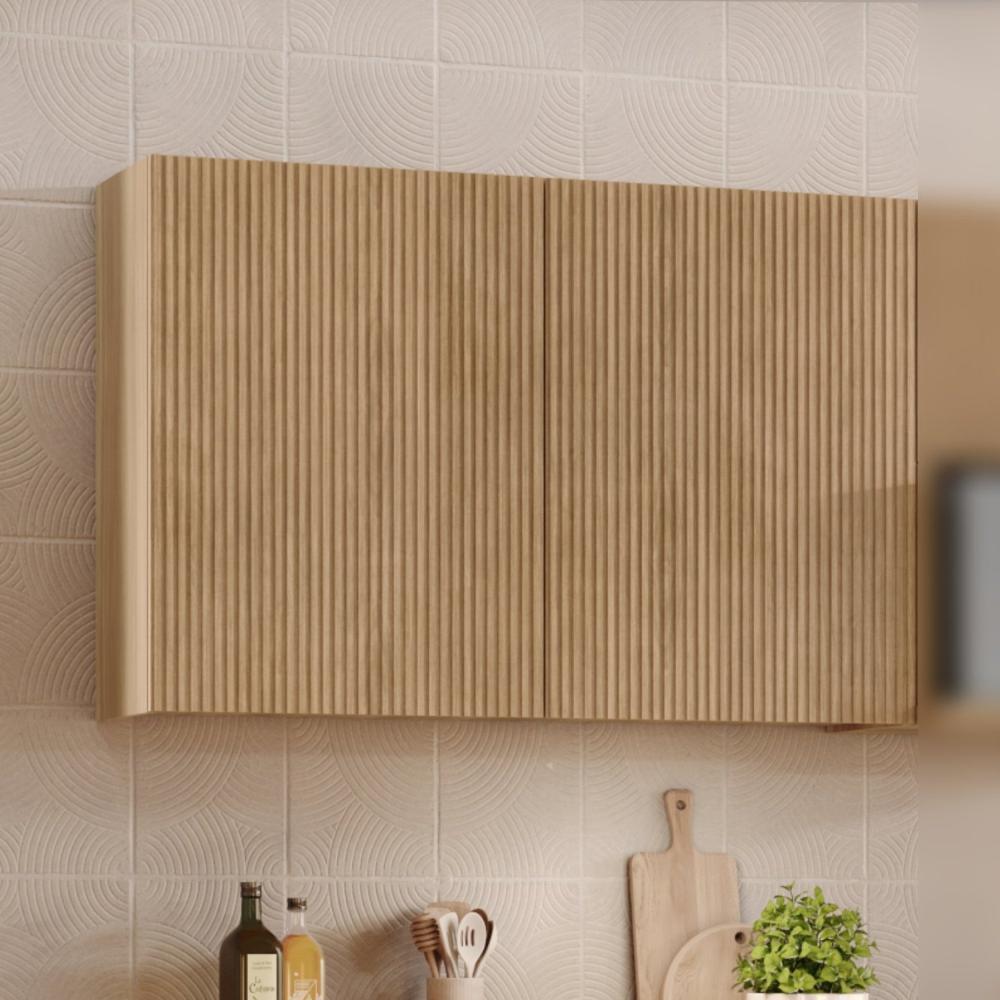 Miniatura Armário Aéreo 2 Portas 80cm 100% MDF Rainha Nature