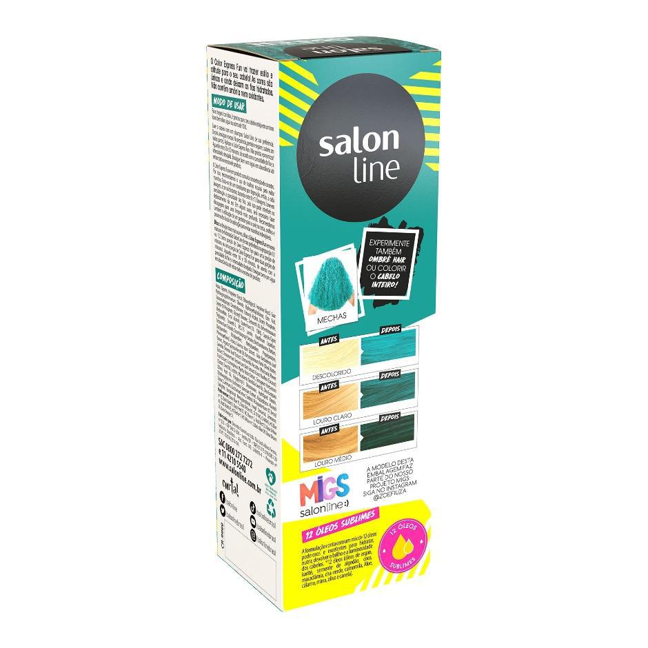 Miniatura Tonalizante Color Express Fun Green Místico 100Ml Salon Line