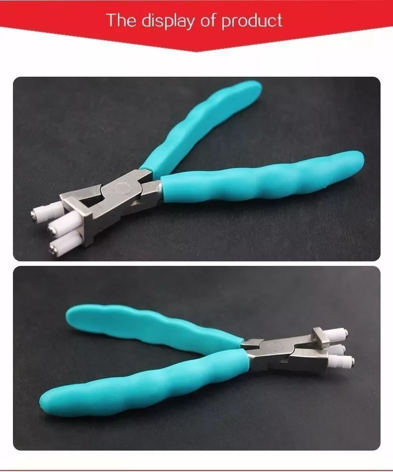 Miniatura Alicate Óptico Tridente Nylon - Cabo Emborrachado - Cód. 07